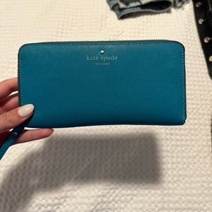 Bright blue Kate spade wallet